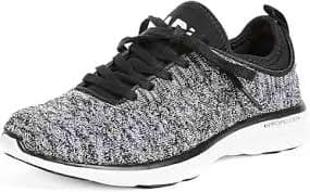 Amazon.com | APL: Athletic Propulsion Labs Women's Techloom Phantom Sneakers, Black/White/Melange, 8 B(M) US | Road Running