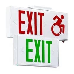 Compass CSEUDG Aluminum Exit Sign