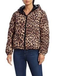 Alice + Olivia Durham Leopard Print Puffer Jacket on SALE | Saks OFF 5TH