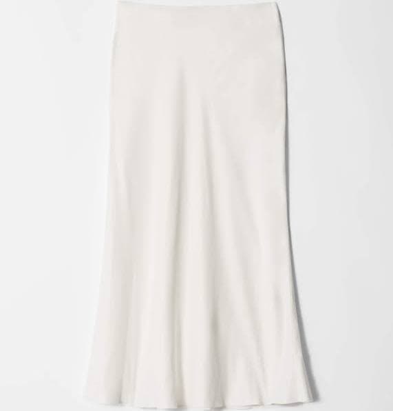 & Other Stories Satin Midi Skirt