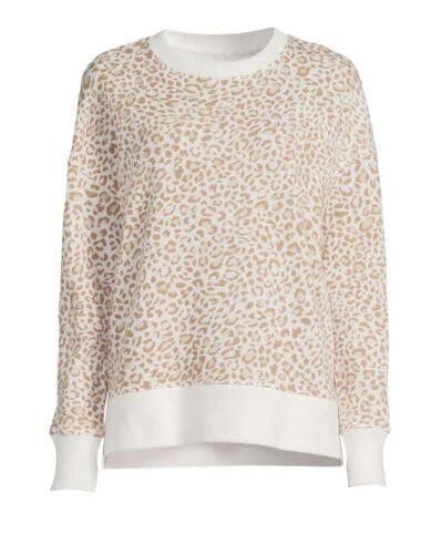 Time and Tru Women's Cheetah Print Sweatshirt