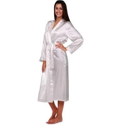 Alexander Del Rossa Women's Lightweight Satin Robe