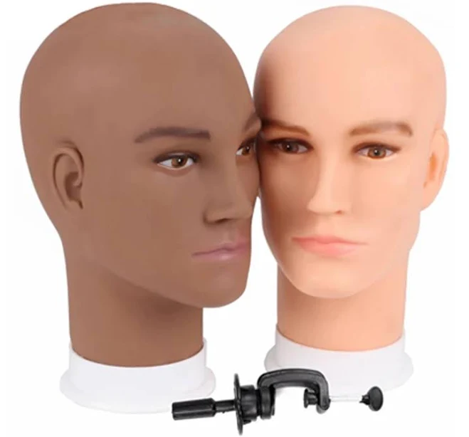 Plussign Wig Mannequin Model Head Foam Wig Hair Glasses Jewelry Display Hats Stand Brown/Beige