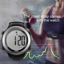 Heart Rate Monitor and Chest Strap, Exercise Heart Rate Monitor, Sports Wat