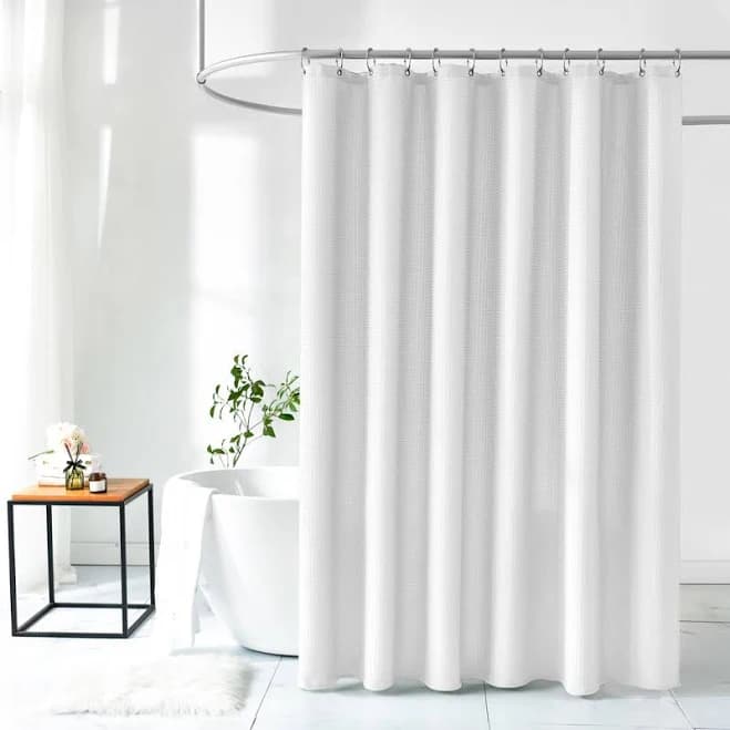Ebern Designs Sulmy Solid Color Shower Curtain