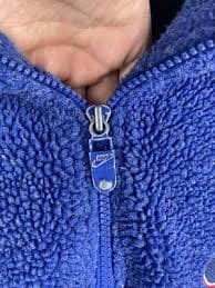 Rare Nike Vintage 1/4 Zip Teddy Fleece Sweatshirt Blue Size M | eBay