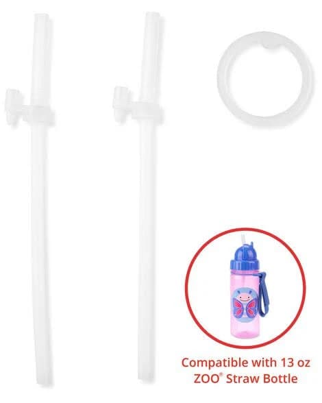 Skip Hop Zoo Straw Bottle Extra Straws 2-Pack