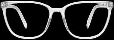 Esme Low Bridge Fit Eyeglasses in Crystal — Medium | Warby Parker