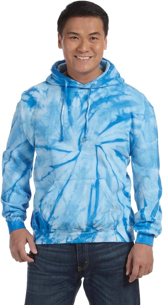 CD877 Adult Tie-Dye Tie-Dyed Pullover Hooded Sweatshirt