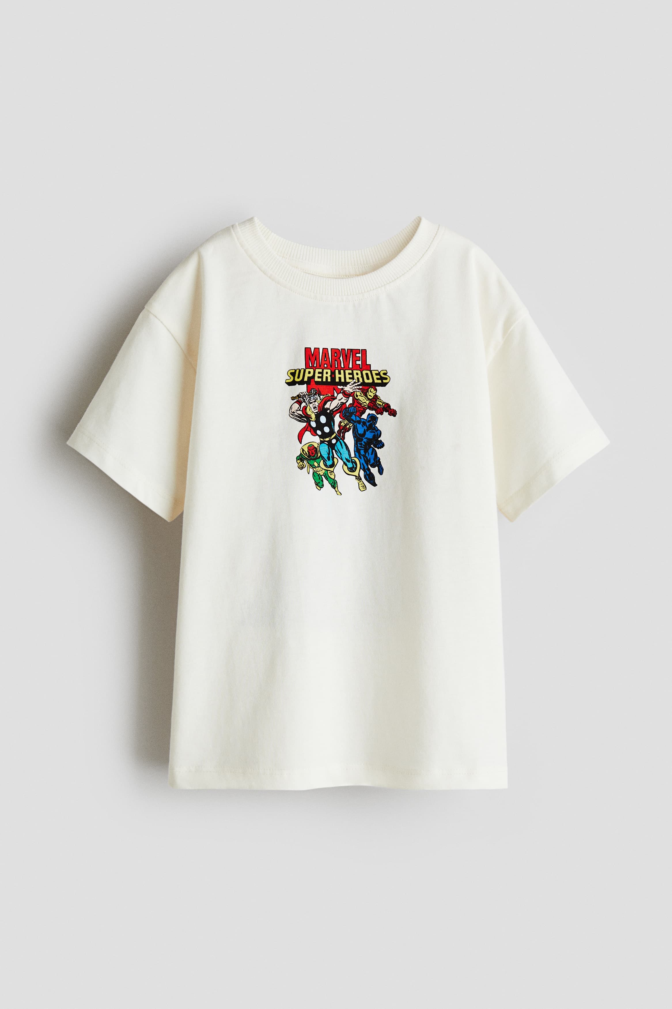 Printed cotton T-shirt - White/Marvel Comics - Kids | H&M