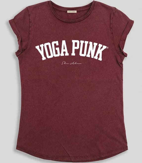 Eden Ashram Yoga Punk Rolled Sleeve Tee
