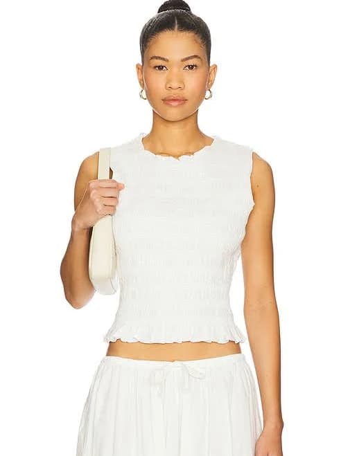 Pistola Phoebe Smocked Tank