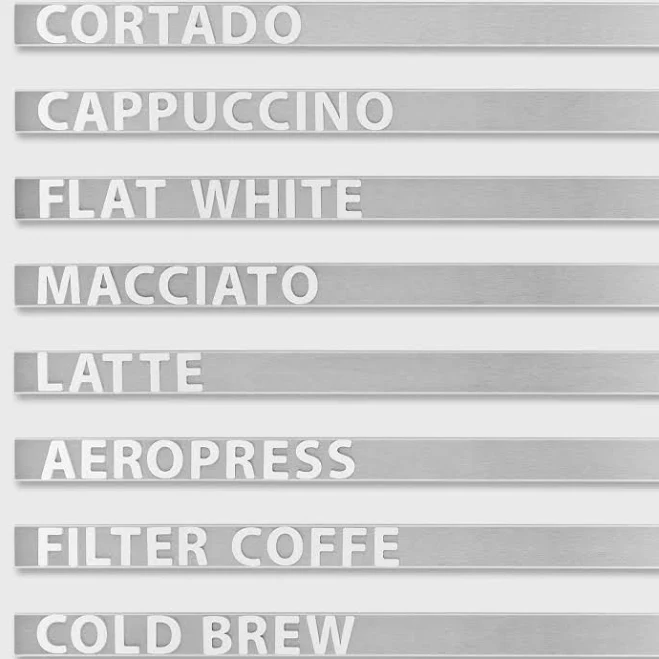 Noku Stainless Steel Wall Menu Set