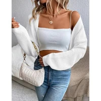 Women's Lightweight Open Front Long Sleeve Knit Cardigan
