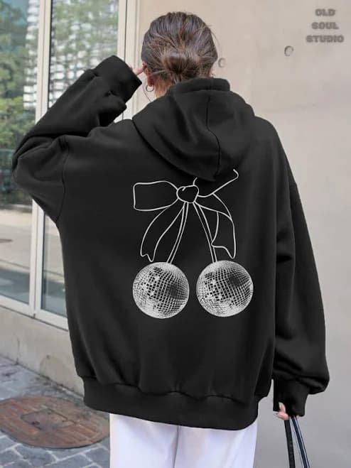 Y2K Disco Ball Cherries Hoodie