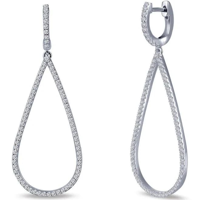 Pave Dangle Earrings