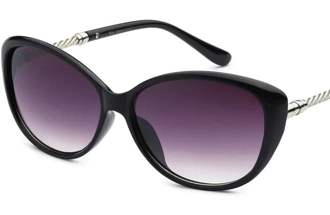 Vg Eyewear Vintage Retro Metal Rope Temple Cat Eye Designer Sunglasses