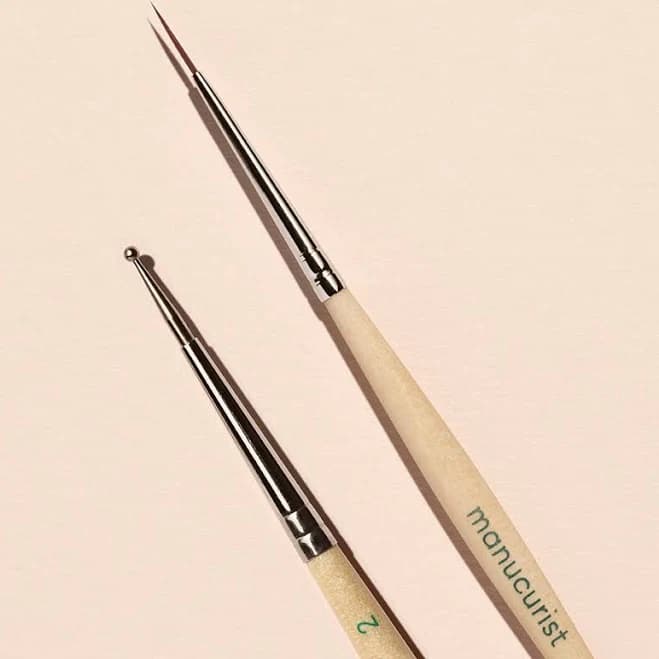 Dotting Tool & Nail Art Liner Brush Duo