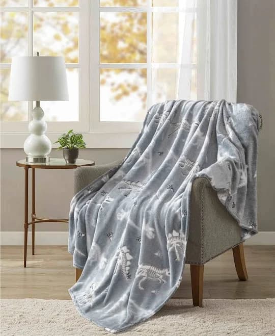 Your Zone Dino Oversized Throw Blanket