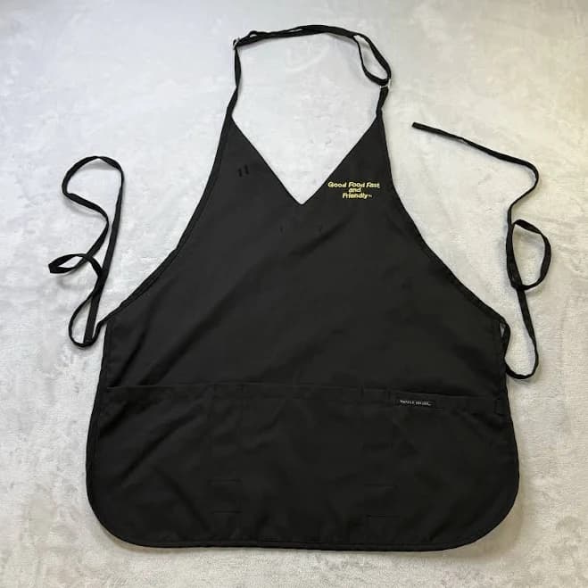 Waffle House Server Apron Black Restaurant Uniform Good Food Fast