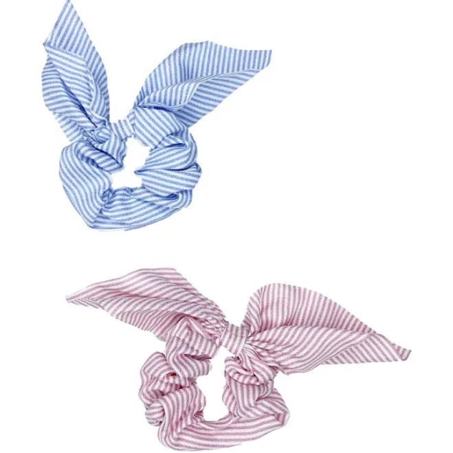 Seersucker Scrunchie Set of 2