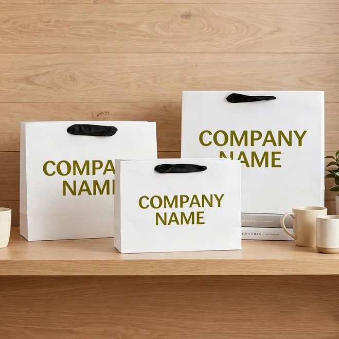 Custom Logo Business Gift Bag | Bulk Branded Tote for Trade Show Corporate Event Client Thank You