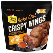 Foster Farms Crispy Wings, Take Out, Classic Buffalo Style, 16 oz (1 lb) 453 g