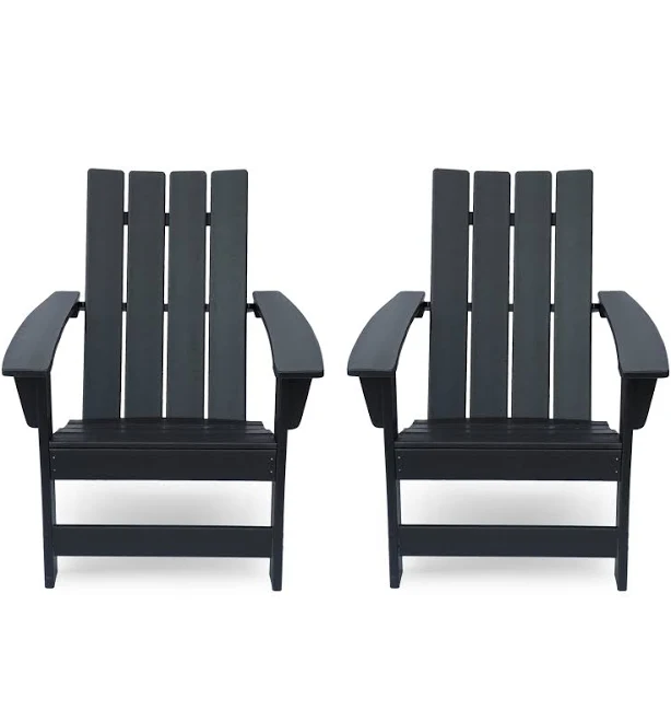 GDFStudio Panagiota Outdoor Contemporary Adirondack Chair (Set of 2)