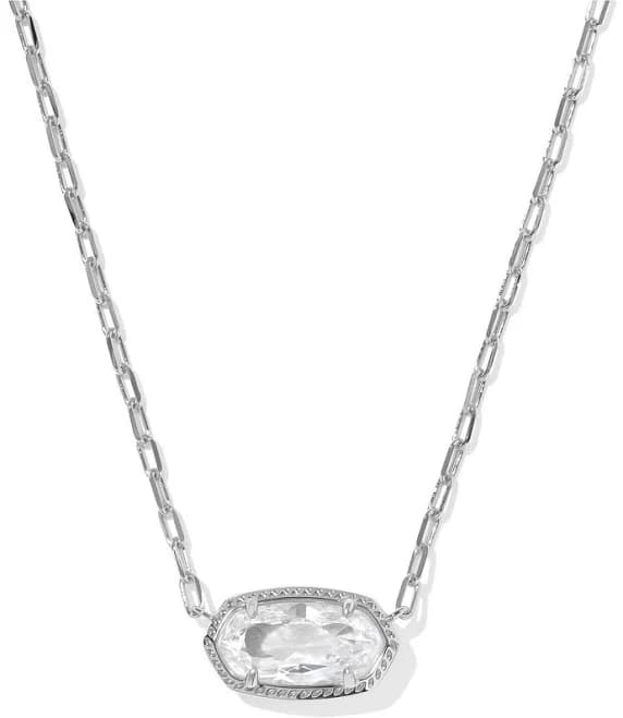 Elisa Luxe Gold CZ Short Pendant Necklace