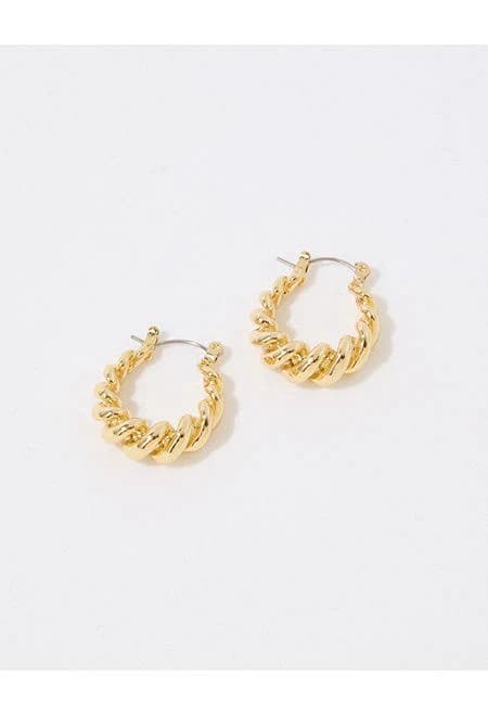 Aerie Twist Dome Hoop Earrings