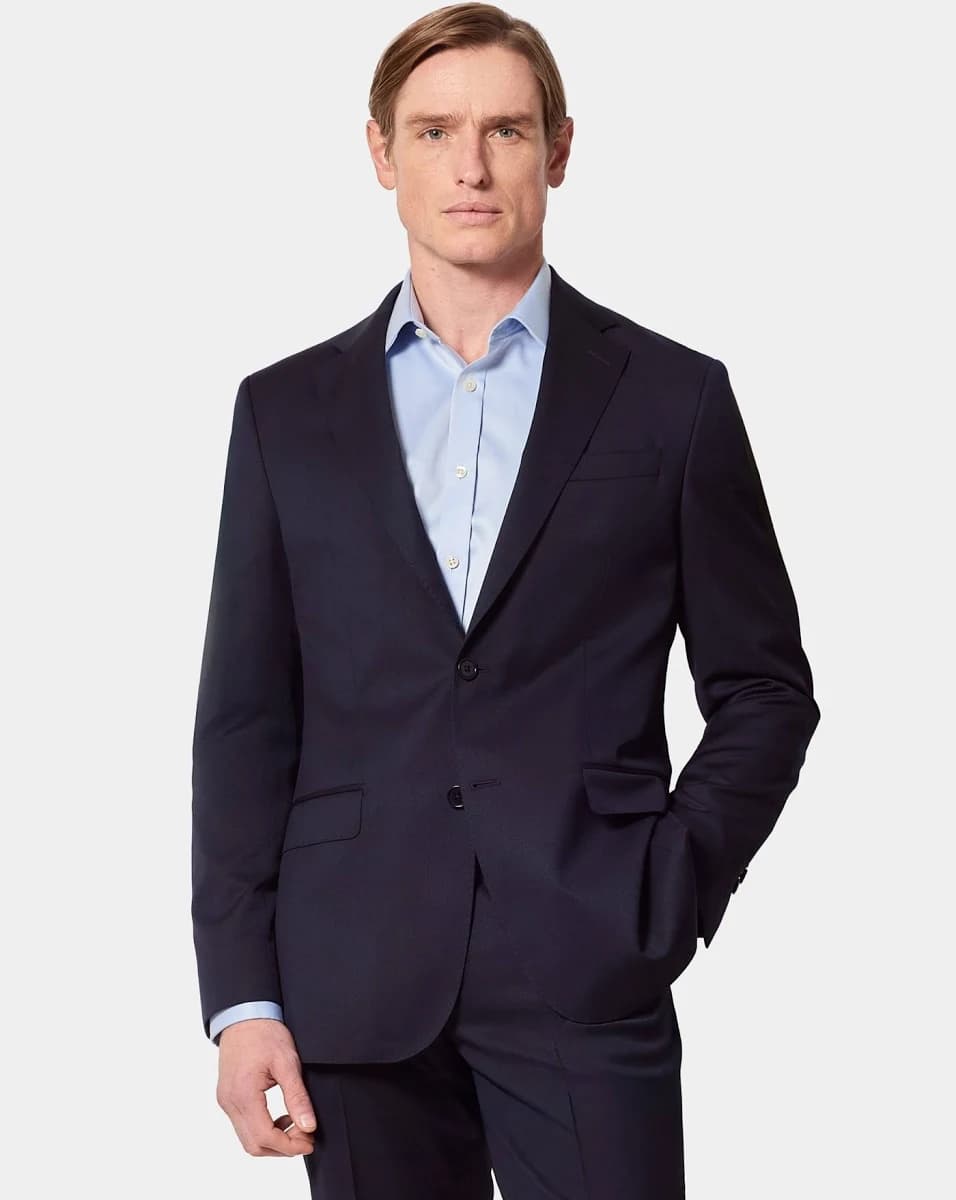 Men's Hawes & Curtis Slim Fit Navy Check 1913 Suit Jacket