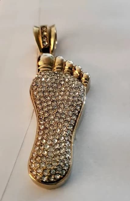 Icedout Foot Pendant