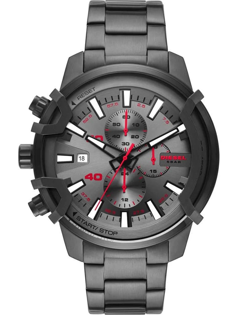 Diesel Men's Griffed Chronograph Gunmetal-Tone Stainless Steel Watch DZ4586