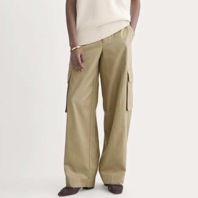 Everlane Wide-leg Cotton Cargo Trousers
