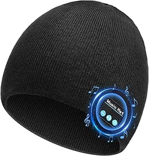 Bluetooth Beanie for Men Women, HD Stereo Sound Beanie with Headphones, Christmas Tech Gift & Stocking Stuffer Idea