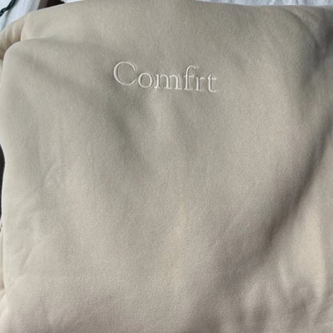 Comfrt Tops | Comfrt Cream Hoodie And Sweatpants Set | Color: Cream | Size: L | Mariahfiscella1's Closet