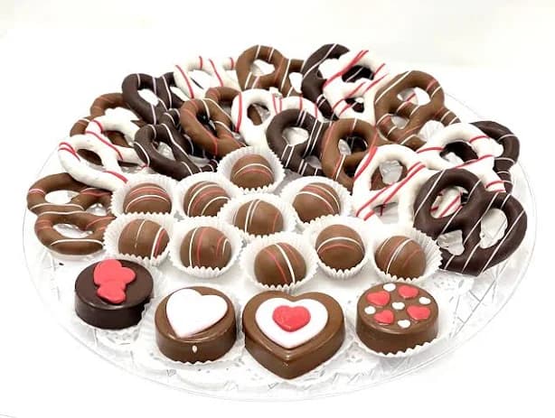 Personalized Chocolate Center Pieces Platter