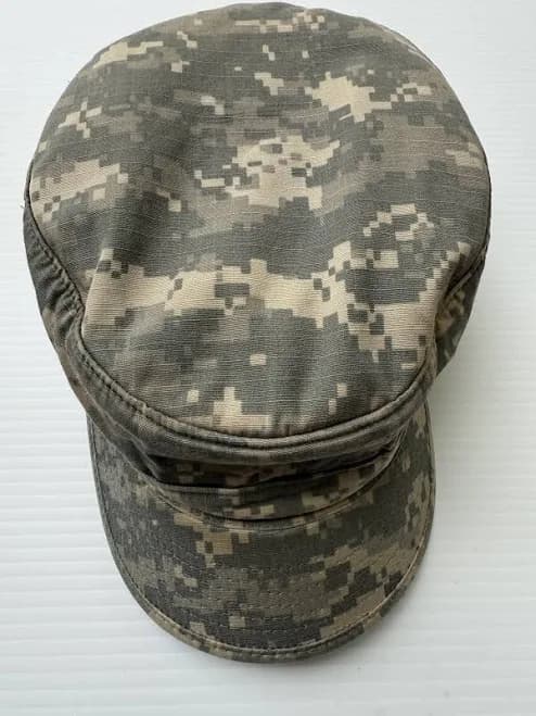 Digital Camo Patrol Cap, Size 7 1/2 Previously Wore By A Us Army Hero.
