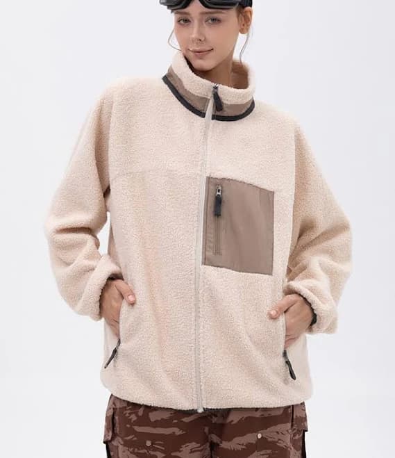 Mountain-Ready Women's Faux Sherpa Fleece Snow Sweater