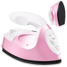 Amazon.com: Honoson Mini Craft Iron Mini Heat Press Small Iron 3.93 x 2.36 x 2.76 in Portable Handy Tiny Flatiron with Charging Base Accessory for Fuse Bead Patch DIY Heat Transfer Vinyl(Light