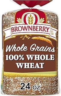 Whole Grains 100% Whole Wheat Bread, Wheat Bread Free From Artificial Colors, Flavors and Preservatives, 24 oz Loaf