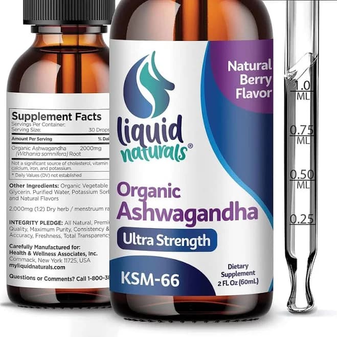 Ashwagandha Herbal Supplements Drops for Stress Support