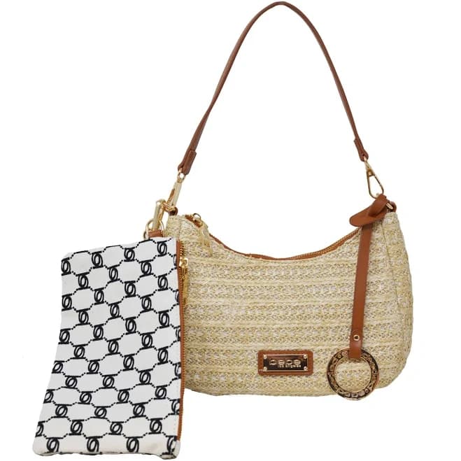 Eva Straw Shoulder Bag