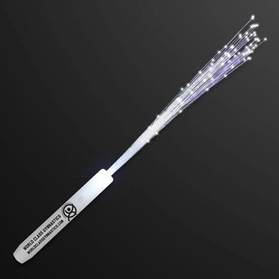 Extreme Glow White Wedding Light Up Fiber Optic Wand