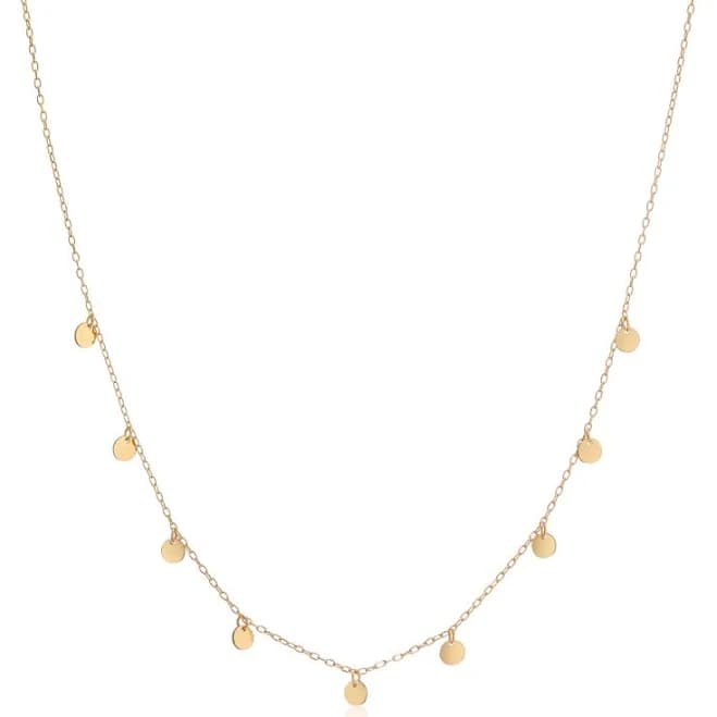 Auree Jewellery Women's Frascati Yellow Gold Multi Disc Necklace