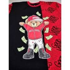 Launder | Shirts | Launder Casual Poly Cotton Shirt Medium Bear Hustle Design In Front Fits Large | Poshmark