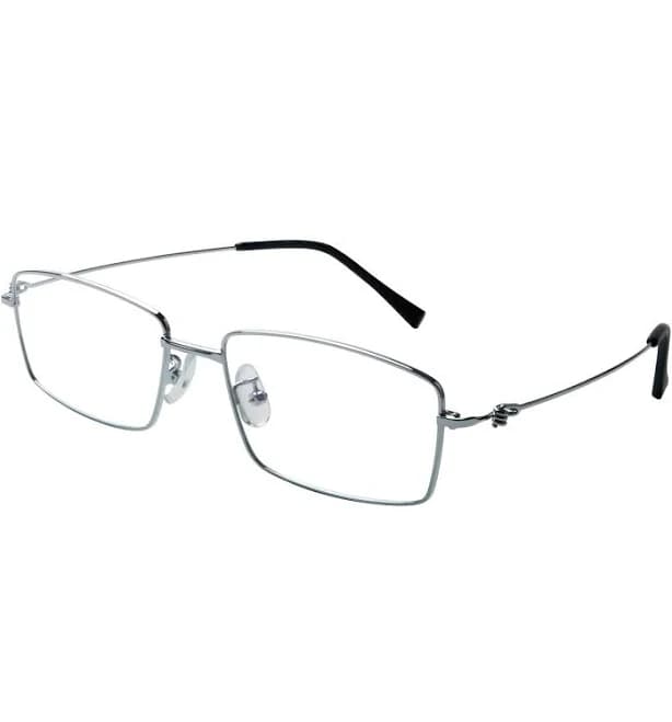 Jameson Rectangle Metal Glasses, Silver