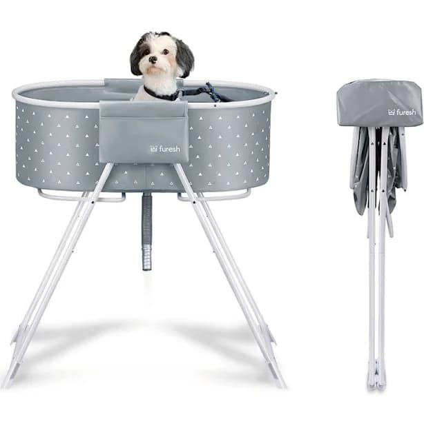 Furesh Elevated Folding Pet Bath Tub & Wash Station