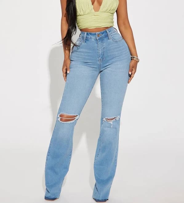 Fashion Nova Women's All Yours Curvy Stretch Bootcut Jean