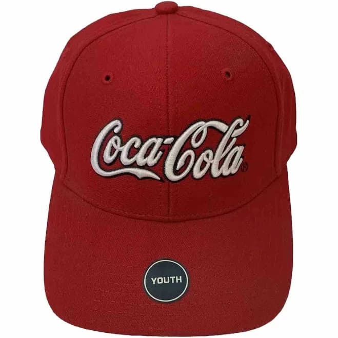Vtg Coca Cola Hat Youth/ S Fitted Red Baseball Cap Make It Real